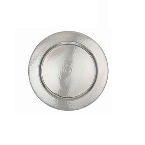 Assiette de présentation en aluminium à thème différent, plateau de service fait main de créateur unique, plaque de présentation décorative en métal pour mariage - Product Image 1