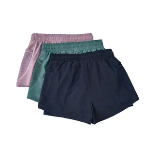 Shorts de sport d'été, shorts décontractés amples pour femmes, anti-déchirure, séchage rapide, taille haute, course à pied, fitness, yoga, respirant - Product Image 6