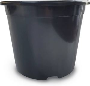 3 Gallon Modern Black <b>Plastic</b> Container Planter for Home Garden Nursery & <b>Greenhouse</b> Use - Product Image 1