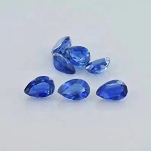Surtido certificado AAA calidad Natural 4x6mm azul cianita facetado pera venta al por mayor joyería de piedras preciosas sueltas de proveedor verificado - Product Image 2