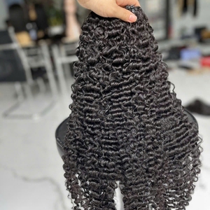 Extensions de cheveux vierges à 100 % de style bouclé birman vietnamien, tissage double machine, 100 g, style vague naturelle, cheveux noirs pour femmes, vente chaude - Product Image 3