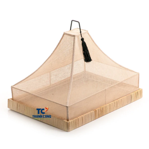 Plateau en rotin naturel fabriqué à la main avec doublure en tissu pour la décoration du Ramadan Mubarak et la présentation des aliments de l'Aïd à la maison - Product Image 3