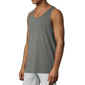 Maillot de corps sans manches 100% Polyester à séchage rapide pour homme, débardeur de Fitness, ample - Product Image 4