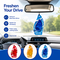 Diffuseur de parfum liquide pour voiture en forme de goutte avec logo personnalisé, flacon suspendu, parfum pour voiture, carte blister parfumée pour la fraîcheur intérieure