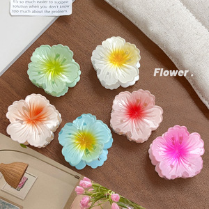 ELLE PARTAGE Mini Plumeria <span class=keywords><strong>Fleur</strong></span> <span class=keywords><strong>Pince</strong></span> À Cheveux Mignon Plage Style Requin Clip pour Femmes Côté Cheveux <span class=keywords><strong>Chignon</strong></span> Titulaire Vacances Accessoire - Product Image 2