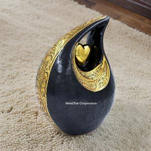 Urna Funeraria Decorativa en Forma de Lágrima para Cenizas de Adultos, Fabricante Mayorista de Urnas y Recuerdos de Metal Estilo Africano - Product Image 4