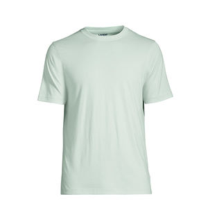 T-shirt en coton Pima pour homme, T-shirts à manches courtes et col rond, T-shirt uni à col rond, classique, confortable - Product Image 2