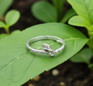 Anillo de Compromiso de Plata de Ley 925 de Alta Calidad para Mujer, Estilo Clásico, Diseño de Capullo de Flor, con Circonita Blanca para Boda y Fiesta - Product Image 6
