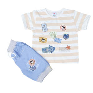 Traje de Manga Corta para Niño 1805 - Color Durazno - Product Image 3