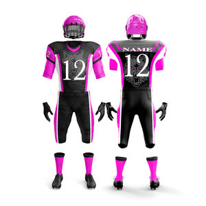 Nueva camiseta de fútbol americano personalizada, uniformes deportivos, venta al por mayor, conjunto de uniformes de fútbol americano por sublimación para hombres - Product Image 4