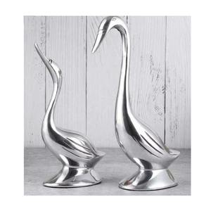 Objet de table décoratif avec visage d'oiseau fini en or Pièce d'accent sculpturale élégante pour décoration de salon et d'événement de maison de luxe - Product Image 6