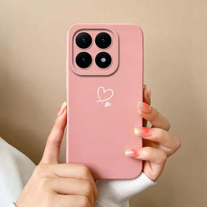 Custodia per cellulare antiurto in TPU con design a cuore in stile Ins per 15T e 14 Plus - Product Image 6