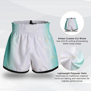 <b>Men's</b> Boxing Match <b>Shorts</b> OEM Custom Fit Breathable Gym Fabric with Logo Printing Private Label Support Washed Stretch Feature - Product Image 3