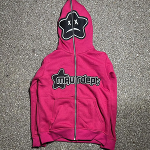Sudadera con capucha personalizada Fabricante French Terry 100% algodón Unisex Oversized 3D Logo Full Face All Zip Up Hoodie Puff Print - Product Image 1
