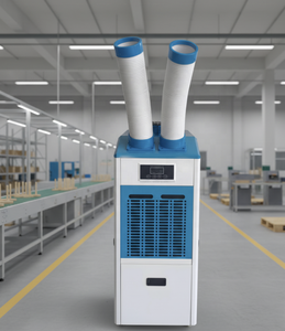 Enfriador Industrial de 16000 BTU, Aire Acondicionado Portátil de 4.6KW con Doble Tubo de Refrigeración para Fábrica, Taller, Almacén - Product Image 1