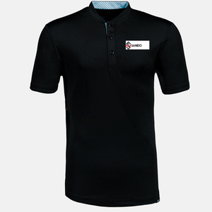 Polos de poliéster 100% para hombre al por mayor, cuello hoja con logotipo personalizado, vintage, absorbe la humedad, ajuste Atlético genial alto - Product Image 6