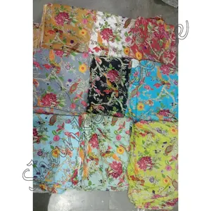 100% хлопчатобумажная ткань высшего качества контрастных цветов, красивая ткань Jaipuri с трафаретной печатью Sanganeri, ткань от двора, одежда, ручной блок