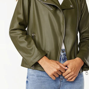 La mejor chaqueta de piel de oveja para mujer del fabricante, ropa larga de algodón transpirable de Color sólido con bolsillos para venta al por mayor - Product Image 6