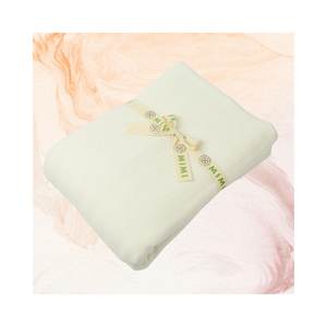 Mantas de color rústico de tela de algodón de muselina superventas para recién nacidos sin costuras empaquetadas en bolsas de plástico fabricante de Vietnam - Product Image 1