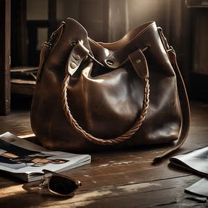 Nouveautés Sac à main hobo en cuir véritable souple pour femmes Grande capacité Sac à bandoulière tendance pour toutes les saisons Déplacements - Product Image 6