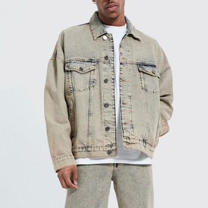 Survêtement en denim d'hiver, couleur personnalisée, service OEM/ODM, pour hommes, 100% coton, col montant de haute qualité - Product Image 6