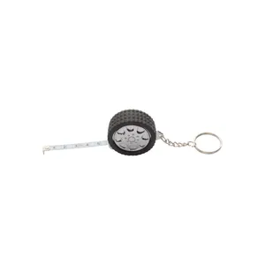Personalized Promotional Keychains & Carabiners Wheel-Shaped <b>Keychain</b> with Meter <b>Custom</b> Gadgets - Product Image 1
