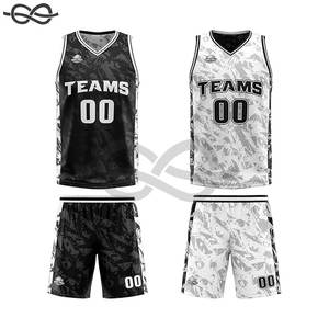 Maillot de basket-ball pour jeunes à séchage rapide Matériau polyester haute performance Conception vierge réversible Équipe d'impression de logo personnalisé - Product Image 3