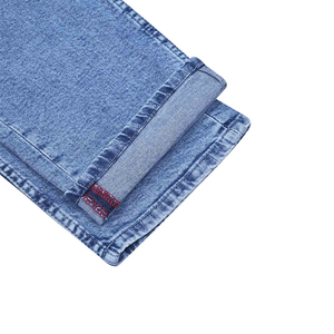 Venta al por mayor de fábrica Pantalones sostenibles Algodón Recto Mid Denim Black Wash High Street Purple Jeans para hombre - Product Image 3