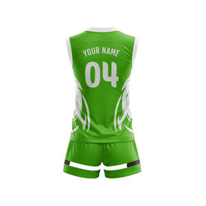 Uniforme de Voleibol Profesional de Alta Calidad DANZY SPORTS ODM, Impresión Personalizada, 100% Poliéster, Secado Rápido, Transpirable, Diseño Nuevo de 280g - Product Image 2
