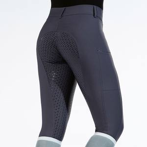 Pantalones de montar a caballo elásticos personalizados para mujer Pantalones ropa ecuestre pantalones de montar al por mayor con bolsillo con cremallera - Product Image 3