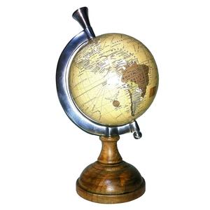 Globo terráqueo decorativo de metal, el mejor artículo de aluminio de alta calidad, escultura de hierro de Color dorado, rotación hueca - Product Image 5