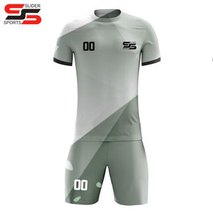 ชุดฟุตบอลแบบกำหนดเอง ชุดแข่งฟุตบอล แห้งเร็ว ระบายอากาศได้ดี ชุดยูนิฟอร์มฤดูร้อน พิมพ์ลายดิจิทัล สีตามสั่ง โพลีเอสเตอร์ 100% - Product Image 5