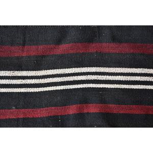 Alfombra tradicional de lana de retazos en blanco y negro de 6,1x9,4 pies, diseño turco clásico para entrada, cabecera, habitación de adolescentes, respaldo de látex - Product Image 5