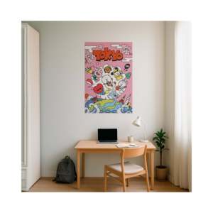 Póster de Viaje Mundial de Estilo Moderno BT21 Hecho de Papel Resistente para Decoración de Paredes - Product Image 5