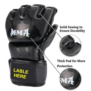 GAF Logo personnalisé Gants de sport de combat Style Pro MMA Muay Thai Gants d'entraînement Mitaines de combat Gants de boxe - Product Image 5