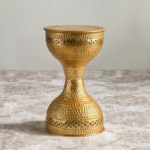 Modern Glass Top <b>Square</b> Shape Side <b>Table</b> With Metal Base Perfect For Living Room Cafe Office And Stylish Spaces From India - Product Image 2