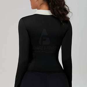 Chaqueta de Golf para Mujer, Cuello Alto, Diseño Moderno de Punto, para Entrenamiento de Golf, Práctica, Actividades al Aire Libre y Uso Diario - Product Image 2