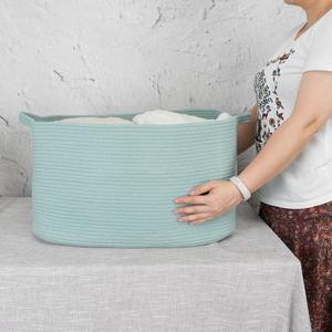 Juego Vibrante de 3 Cestas de Fibra de Macramé para Organizar Juguetes, Maquillaje, Decoración de Baño y Sala de Estar, Venta al por Mayor desde India - Product Image 1