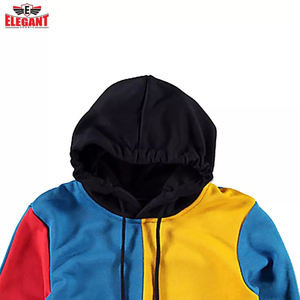 Sudadera con Capucha Unisex Color Block, Talla Grande XS, Corte Regular, Sudadera de Invierno Personalizada, Sudadera con Capucha de Felpa Gruesa con Estampado - Product Image 2