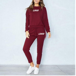 2024 venta al por mayor ajustado raya lateral chándal deportivo personalizado para mujeres damas gimnasio chándales mujeres ropa de fitness - Product Image 3
