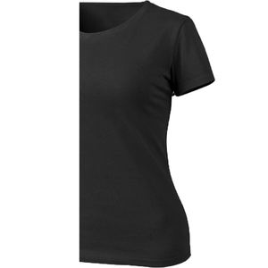 T-shirt en molleton respirant éco-responsable pour femme, col rond brodé, manches courtes, coupe classique, personnalisable - Product Image 6