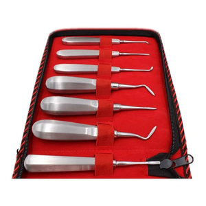 Thép không gỉ cong gốc thang máy 13 cái thiết lập nha khoa thang máy thiết lập răng khai thác - Product Image 2