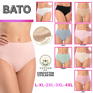 Culottes gainantes pour femmes, sans couture, taille haute, en coton élasthanne, respirantes et écologiques - Product Image 1