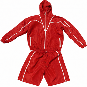 Wholesale Custom Design Hooded Zipper Jackets Sportswear Outdoor Breathable Quick Dry Lose Fit Unisex <b>Windbreaker</b> Track Suits - Product Image 1