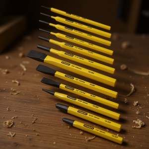 Kit de poinçons et ciseaux Stanley 12 pièces, comprenant 3 ciseaux et 3 poinçons - Product Image 3