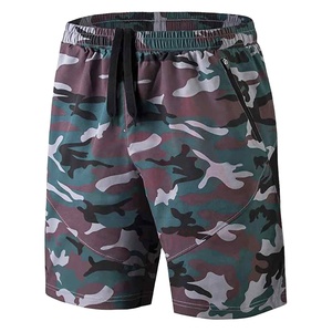 Pantalones cortos de camuflaje para hombre, ropa deportiva transpirable, tela polar de algodón 100%, logotipo personalizado, el último producto de Fitness único - Product Image 1