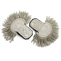 Épaulettes en dentelle de haute qualité avec badges, épingle de sûreté, style professionnel, légères, confortables, couleurs personnalisables