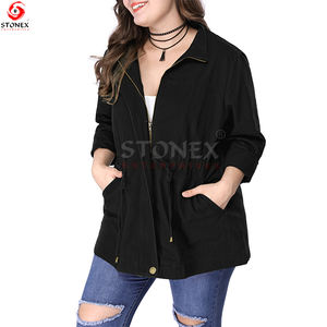 Chaquetas de caza de talla grande transpirables personalizadas para mujer, chaqueta de utilidad informal para mujer - Product Image 5