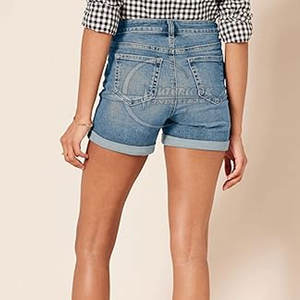 Pantalones cortos vaqueros para mujer, la mejor oferta, hechos en Pakistán, diseña tu propio logotipo, pantalones cortos vaqueros para mujer, pantalones cortos vaqueros de diseñador para mujer - Product Image 2