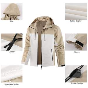 Chaqueta Unisex Elegante y Formal con Cierre, Impermeable, Transpirable, para Exteriores, de Alta Calidad, con Logotipo Personalizado, Talla Grande, Estilo Bomber, Camuflaje Frontal - Product Image 2